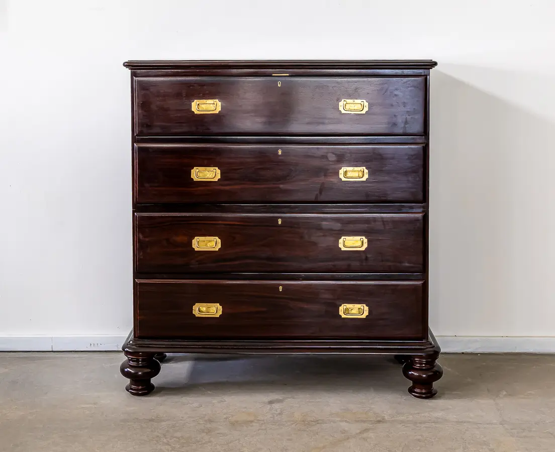 Rosewood Secretaire Chest of Drawers