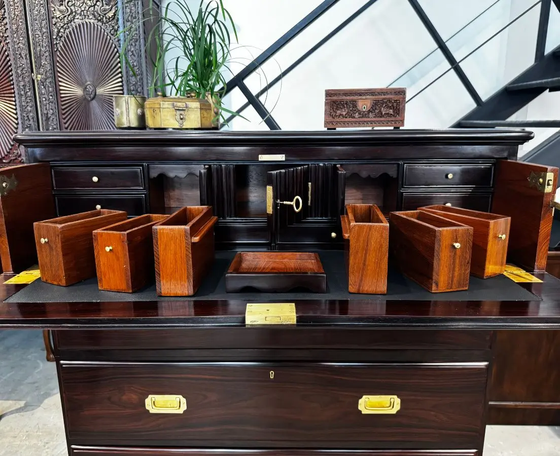 Rosewood Secretaire Chest of Drawers