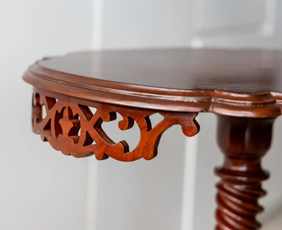 Pair of British Colonial Mahogany Side Tables - The Past Perfect Collection - Singapore