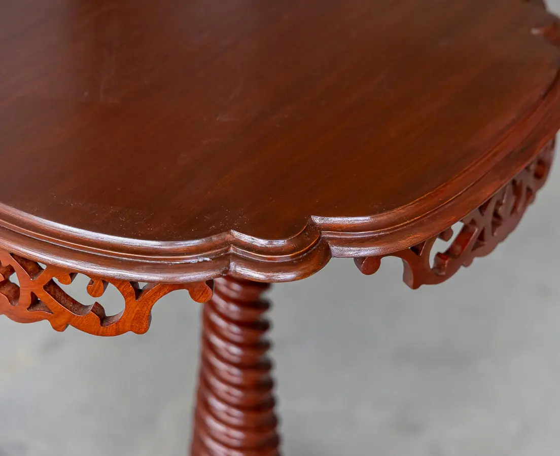 Pair of British Colonial Mahogany Side Tables - The Past Perfect Collection - Singapore
