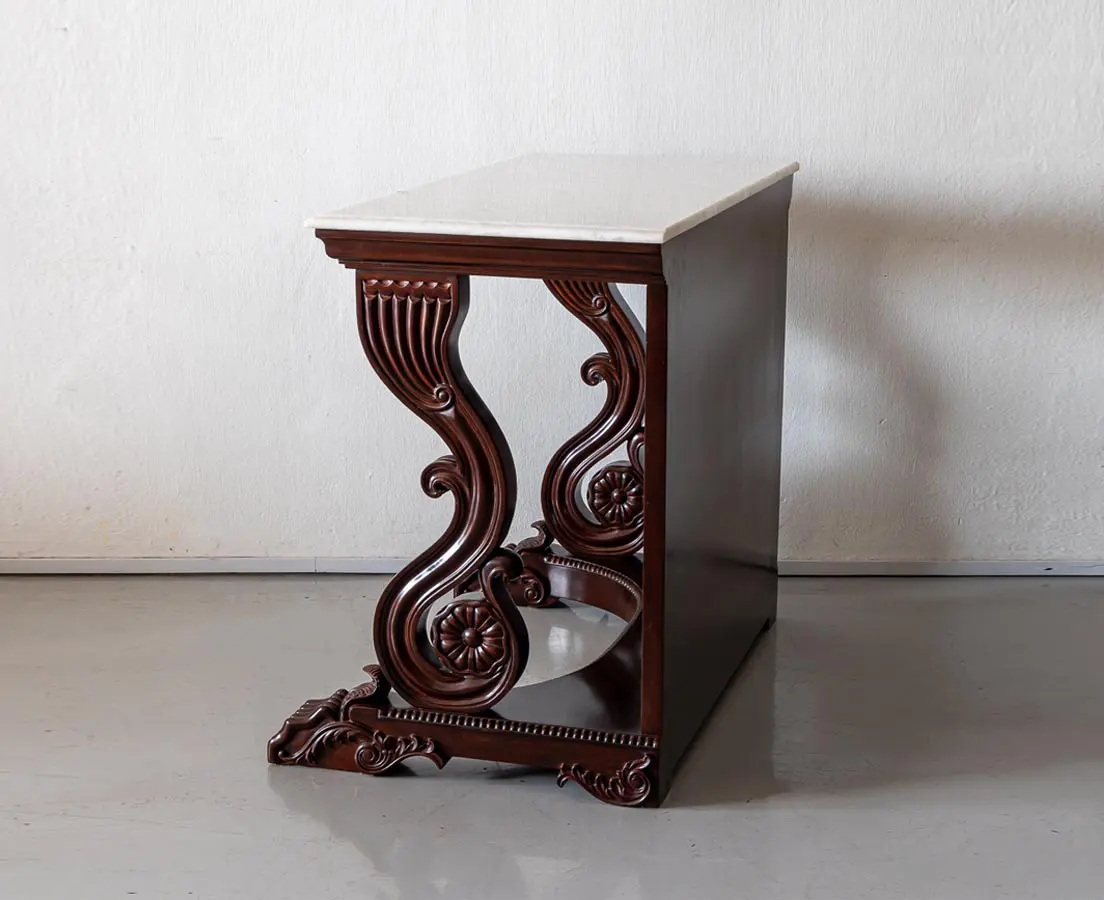 Antique Mahogany Console Table - The Past Perfect Collection - Singapore