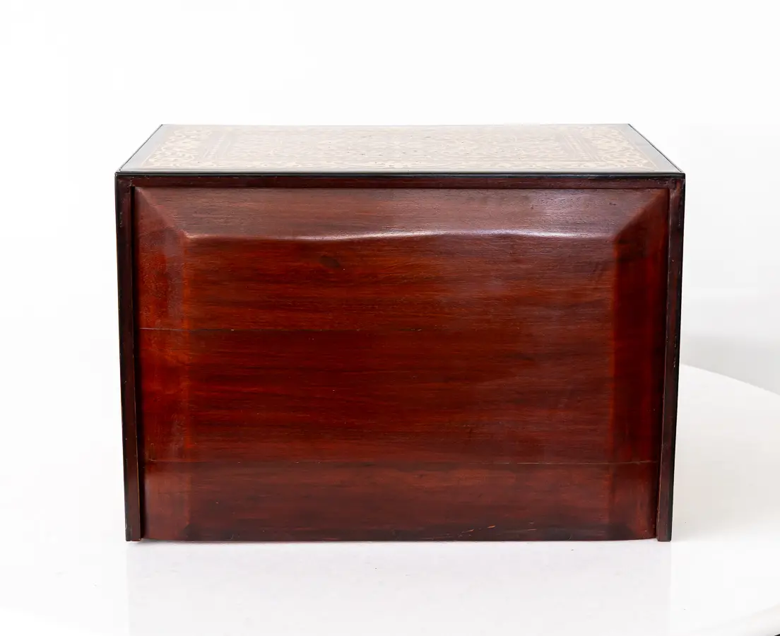 Portuguese Writing Box with Ebony and Brass Inlay