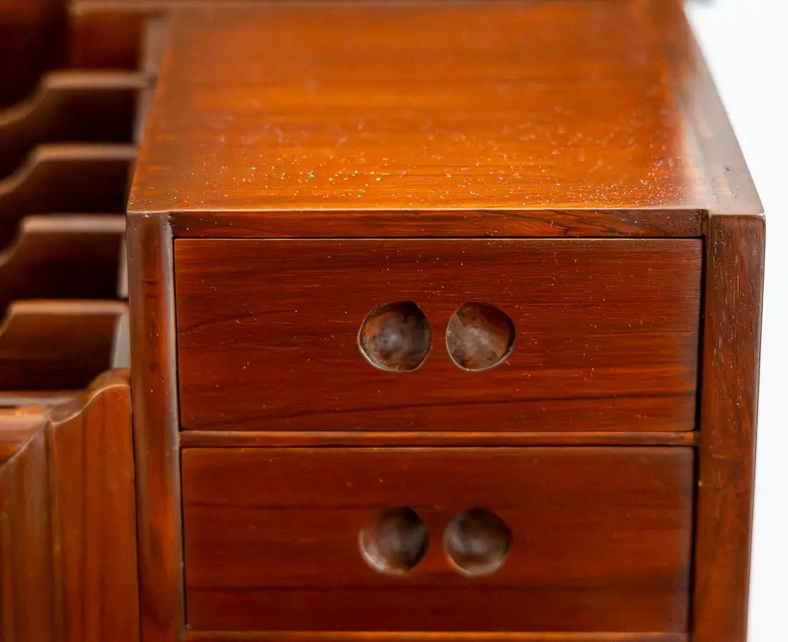 British Colonial Teakwood Letter Box - The Past Perfect Collection Singapore