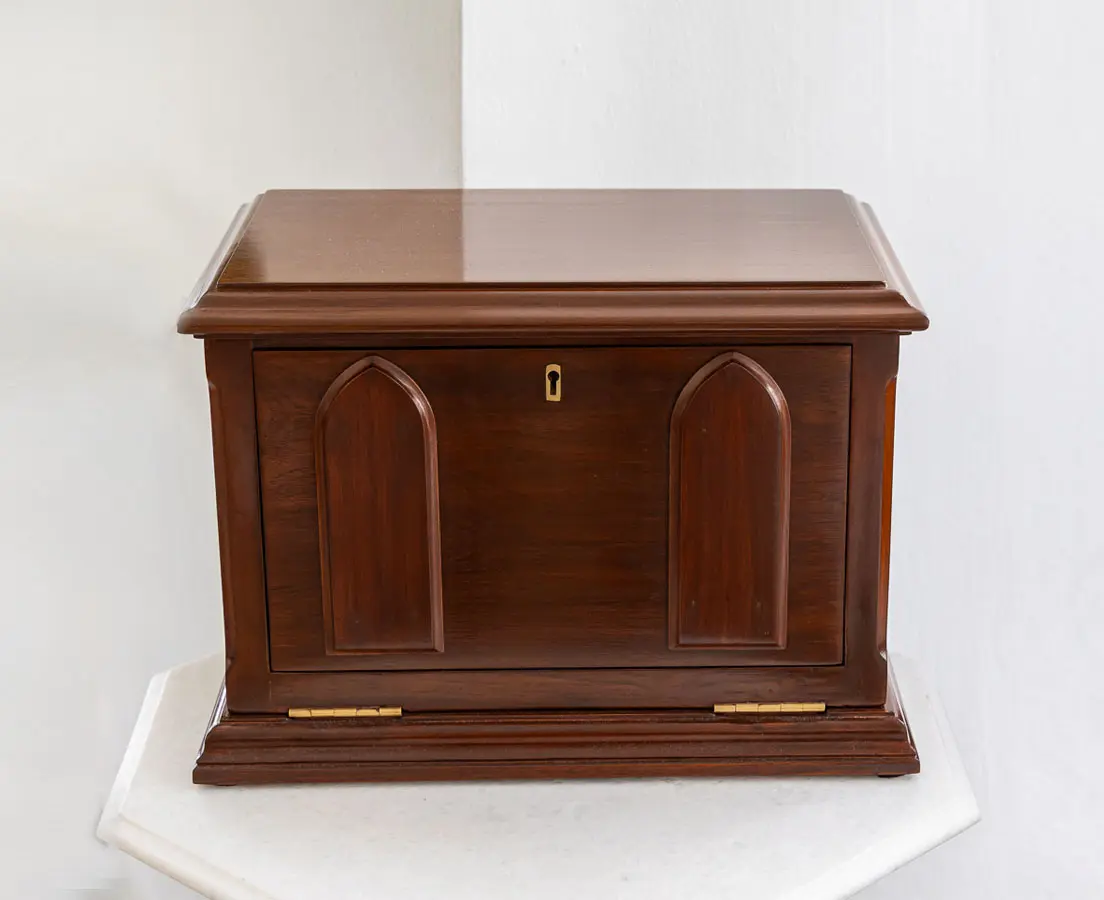 British Colonial Teakwood Letter Box - The Past Perfect Collection Singapore