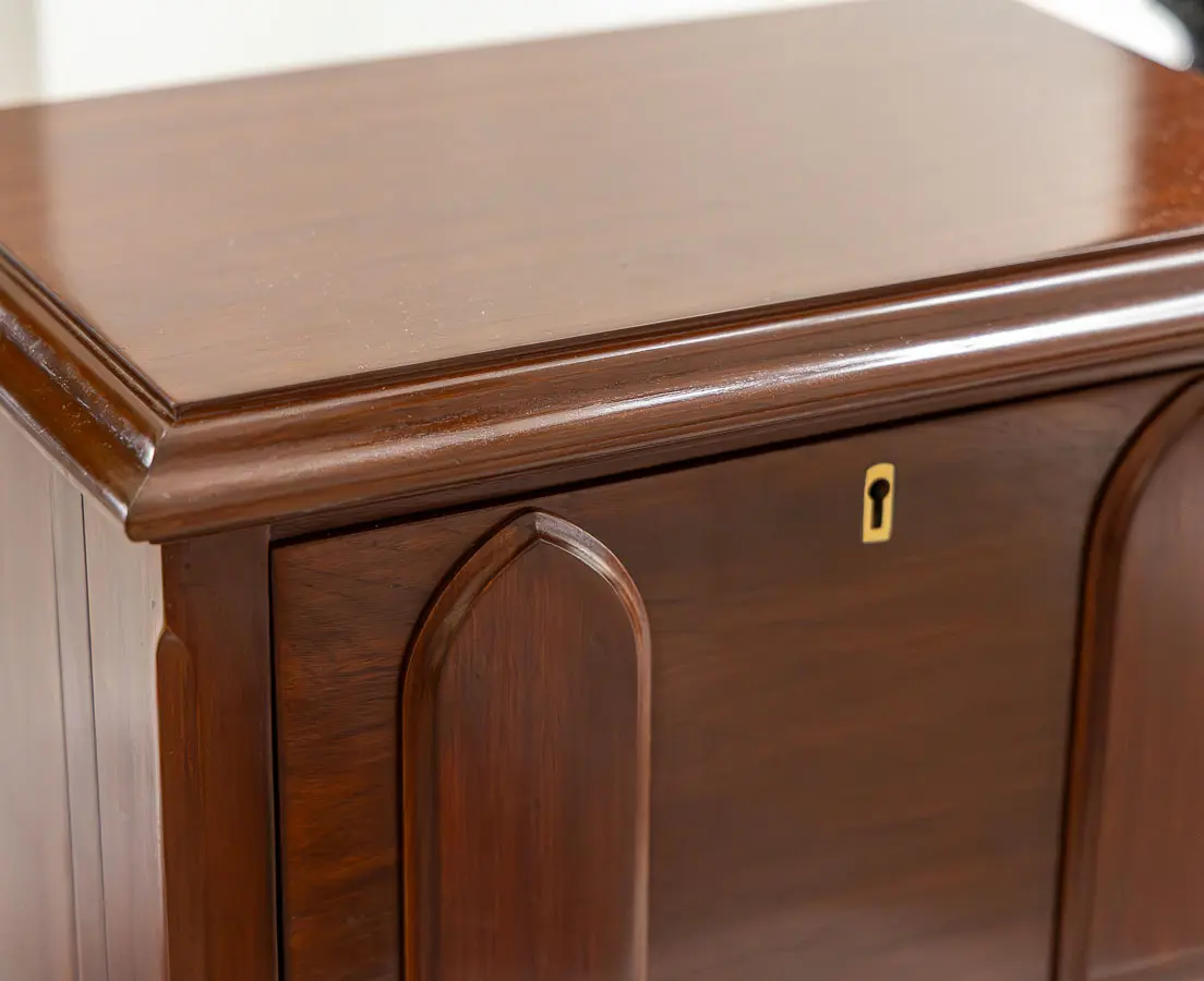 British Colonial Teakwood Letter Box - The Past Perfect Collection Singapore