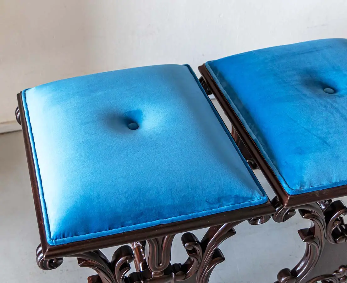 Upholstered Stool - The Past Perfect Collection - Singapore