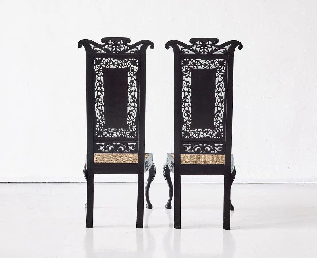 Back Side Colonial Prayer Chairs - The Past Perfect Collection -Singapore