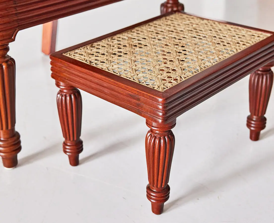 British Colonial Mahogany Library Chair - The Past Perfect Collection Singapore