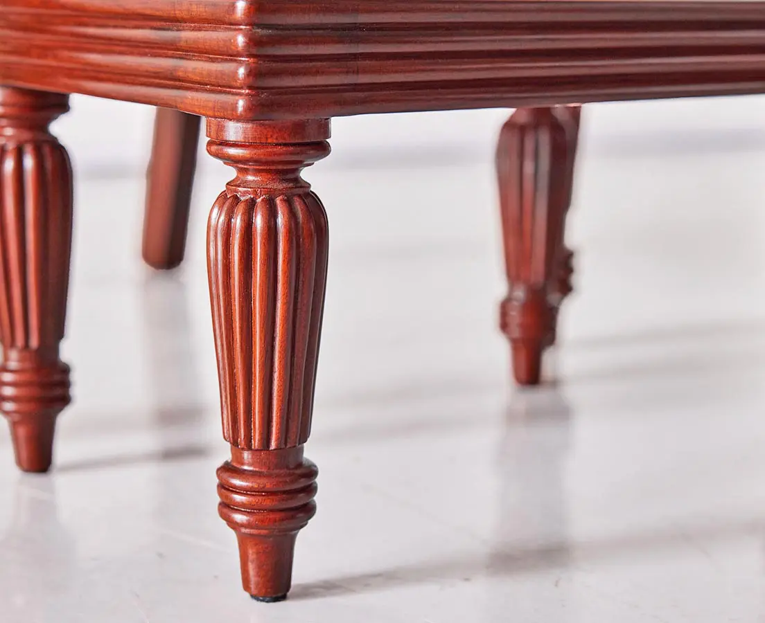 British Colonial Mahogany Library Chair - The Past Perfect Collection Singapore