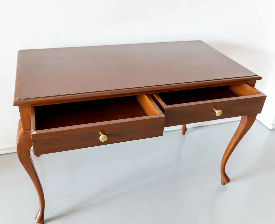 British Colonial Teakwood Writing Table - The Past Perfect Collection - Singapore