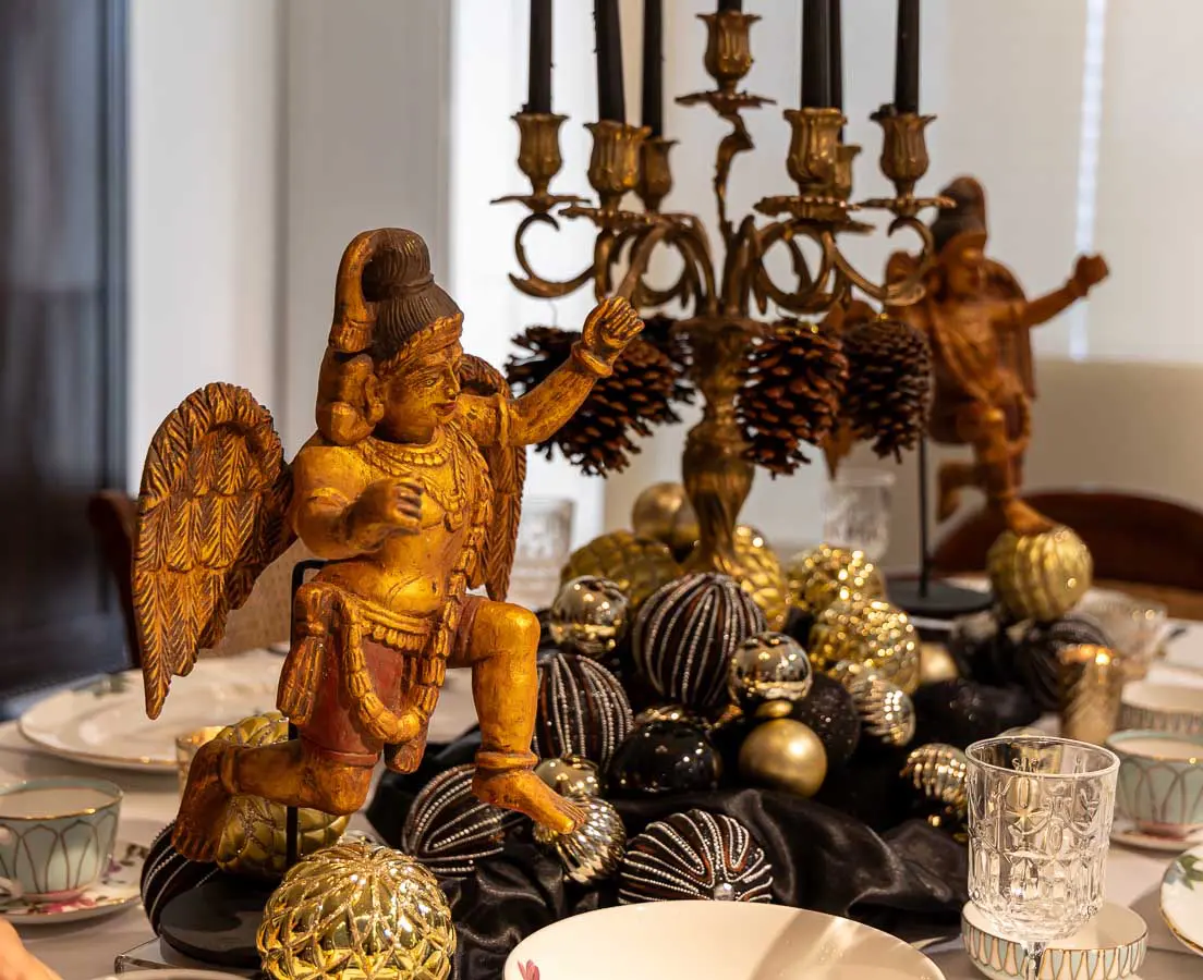 Pair of Vintage Gold Gilt Angels - The Past Perfect Collection - Singapore