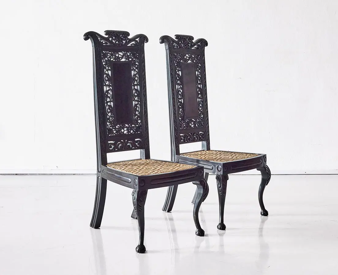 Portuguese Colonial Prayer Chairs - The Past Perfect Collection -Singapore