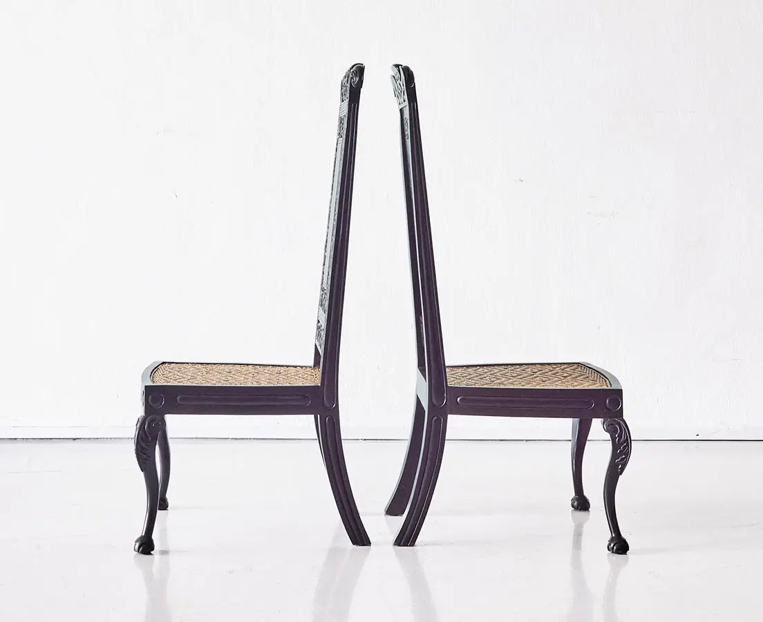 Portuguese Colonial Prayer Chairs - The Past Perfect Collection -Singapore