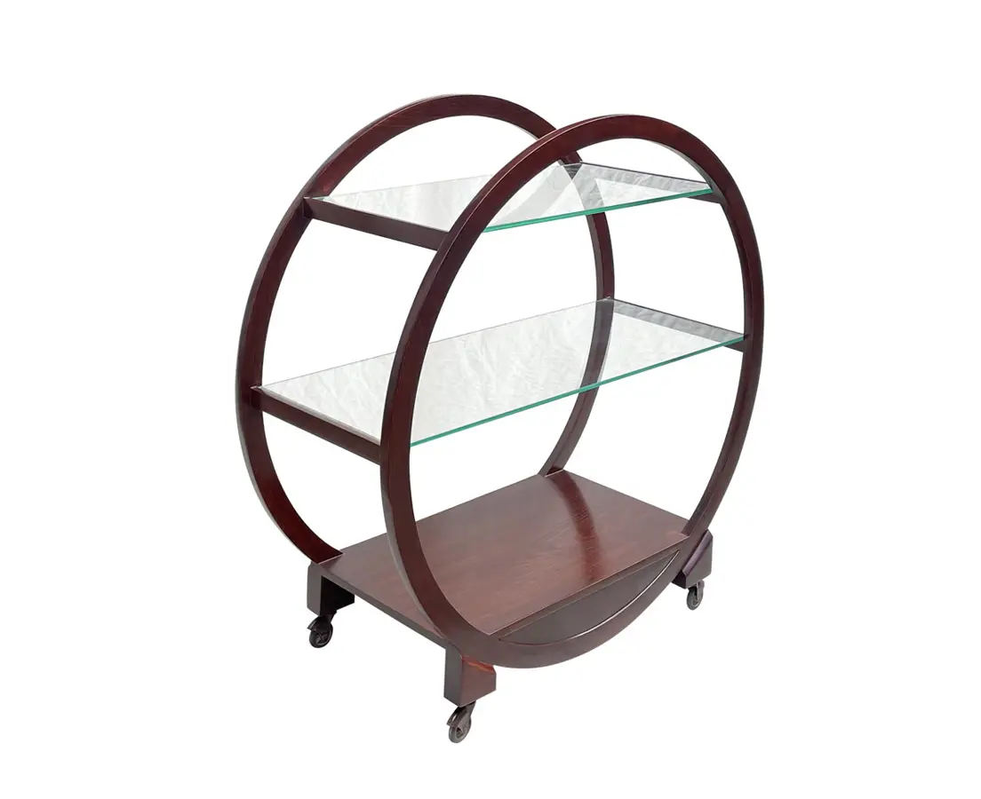 Art Deco Furniture - Art Deco Teakwood Side Table - The Past Perfect Collection - Singapore