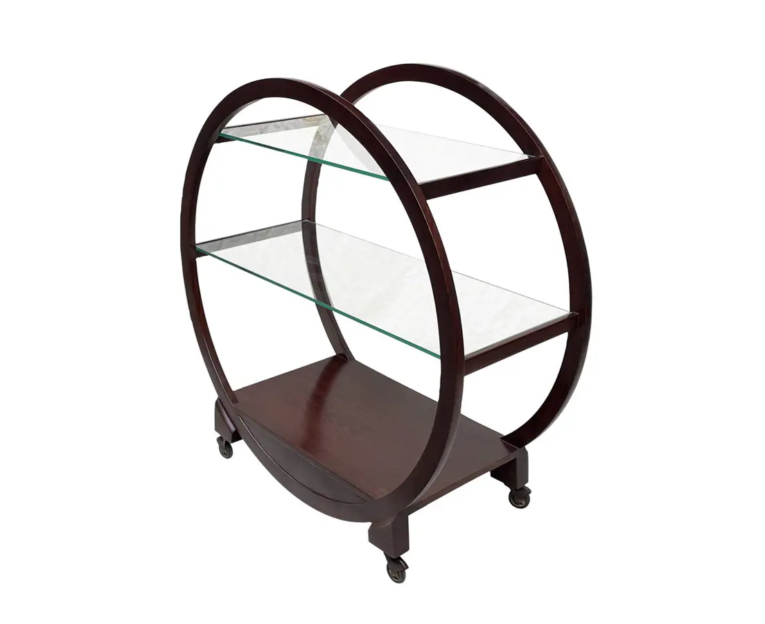 Art Deco Furniture - Art Deco Teakwood Side Table - The Past Perfect Collection - Singapore