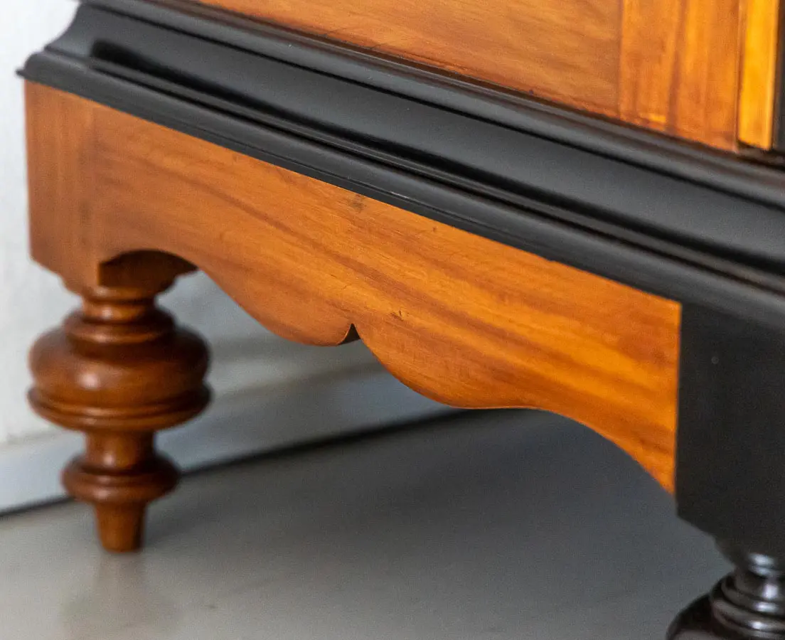 Dutch Colonial Satinwood & Ebony Cupboard - The Past Perfect Collection - Singapore