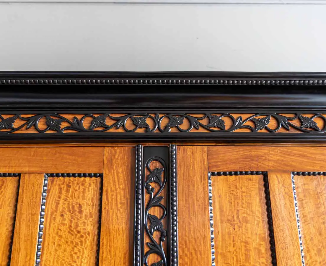 Dutch Colonial Satinwood & Ebony Cupboard - The Past Perfect Collection - Singapore