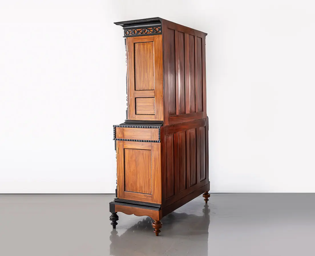 Dutch Colonial Satinwood & Ebony Cupboard - The Past Perfect Collection - Singapore