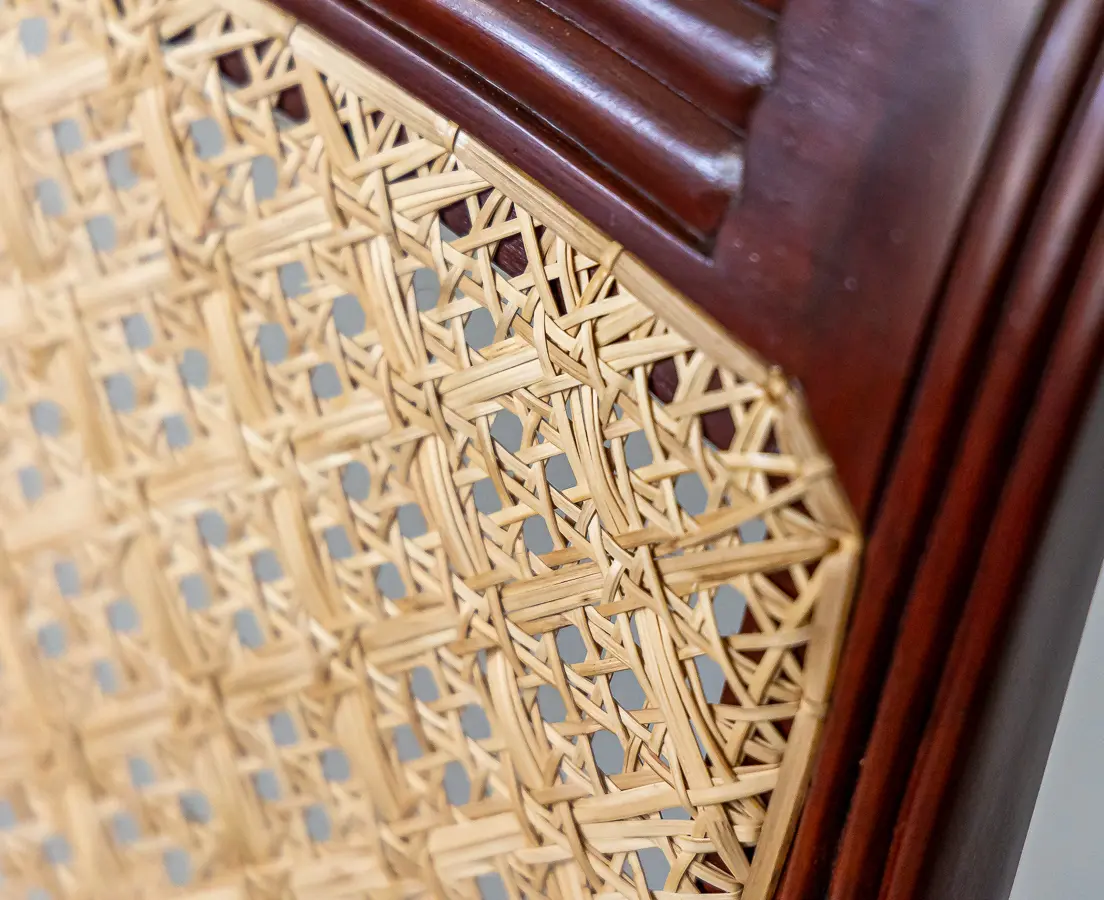 British Colonial Dark Spanish Mahogany Pair of Library Chairs