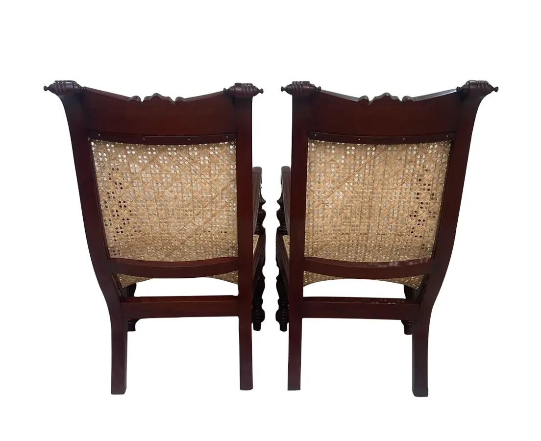 Mahogany library chairs (Pair)