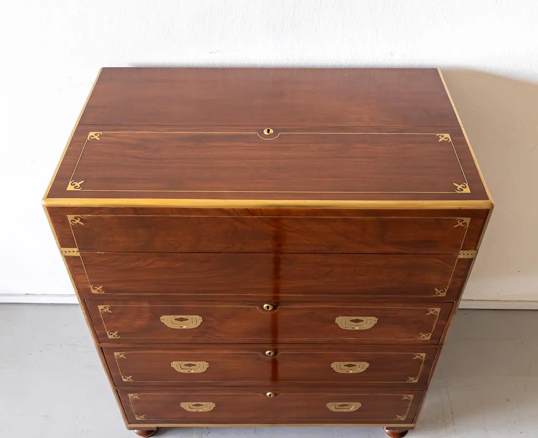 Antique Camphor Secretaire Chest of Drawers - The Past Perfect Collection - Singapore