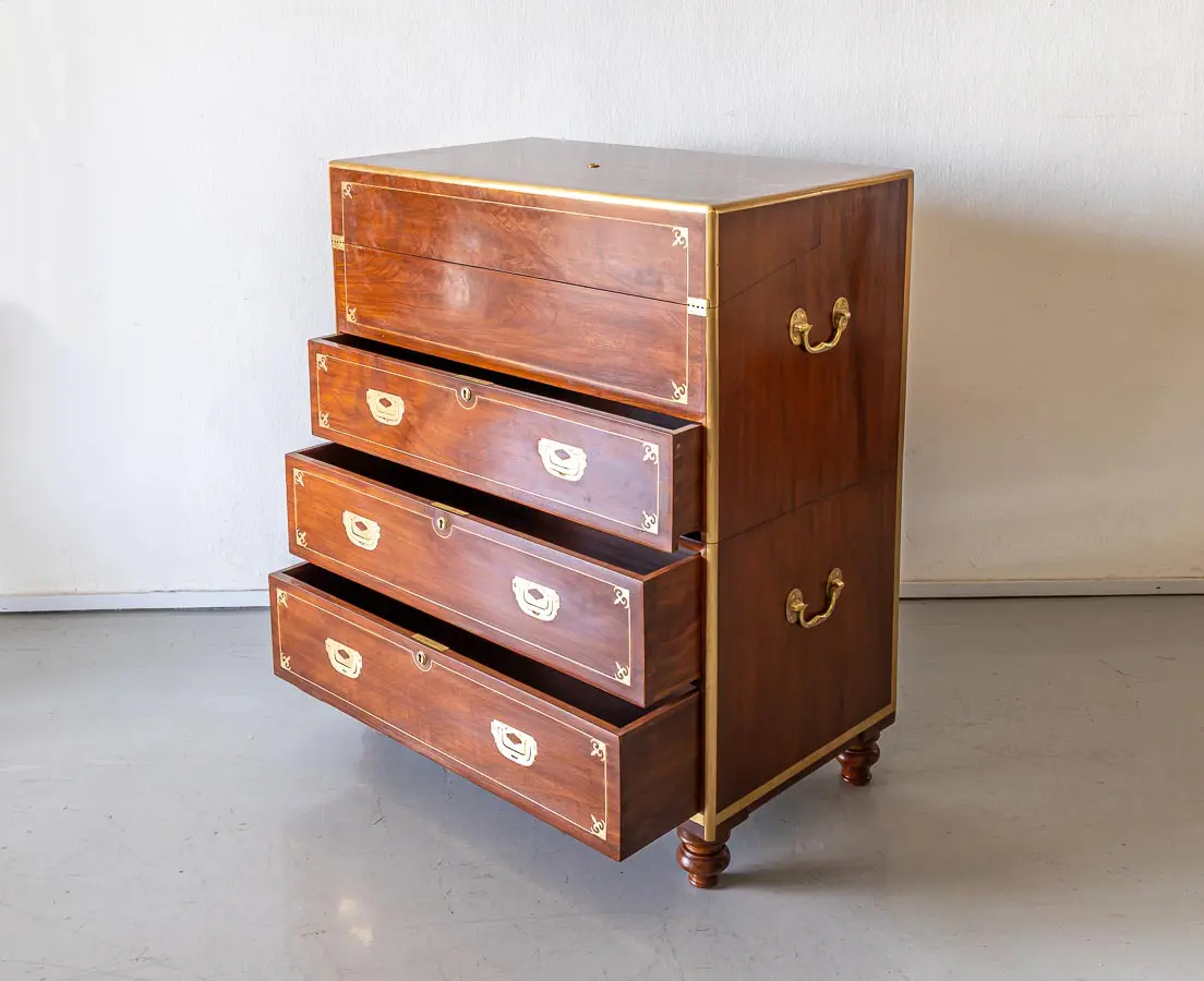 Antique Camphor Secretaire Chest of Drawers - The Past Perfect Collection - Singapore