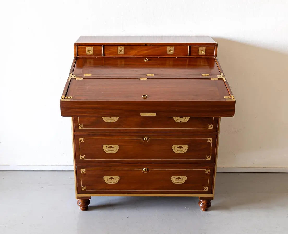 Antique Camphor Secretaire Chest of Drawers - The Past Perfect Collection - Singapore