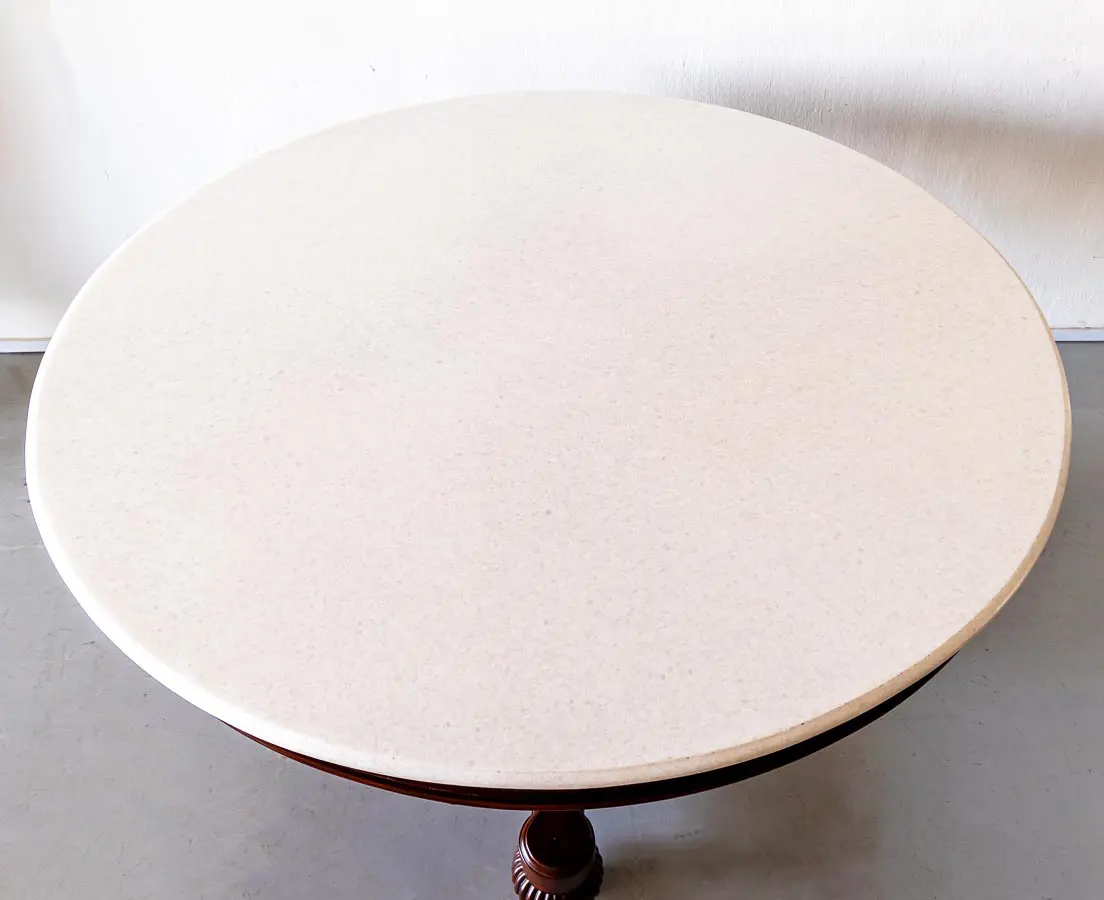 Antique Mahogany Marble Topped Table - The Past Perfect Collection - Singapore