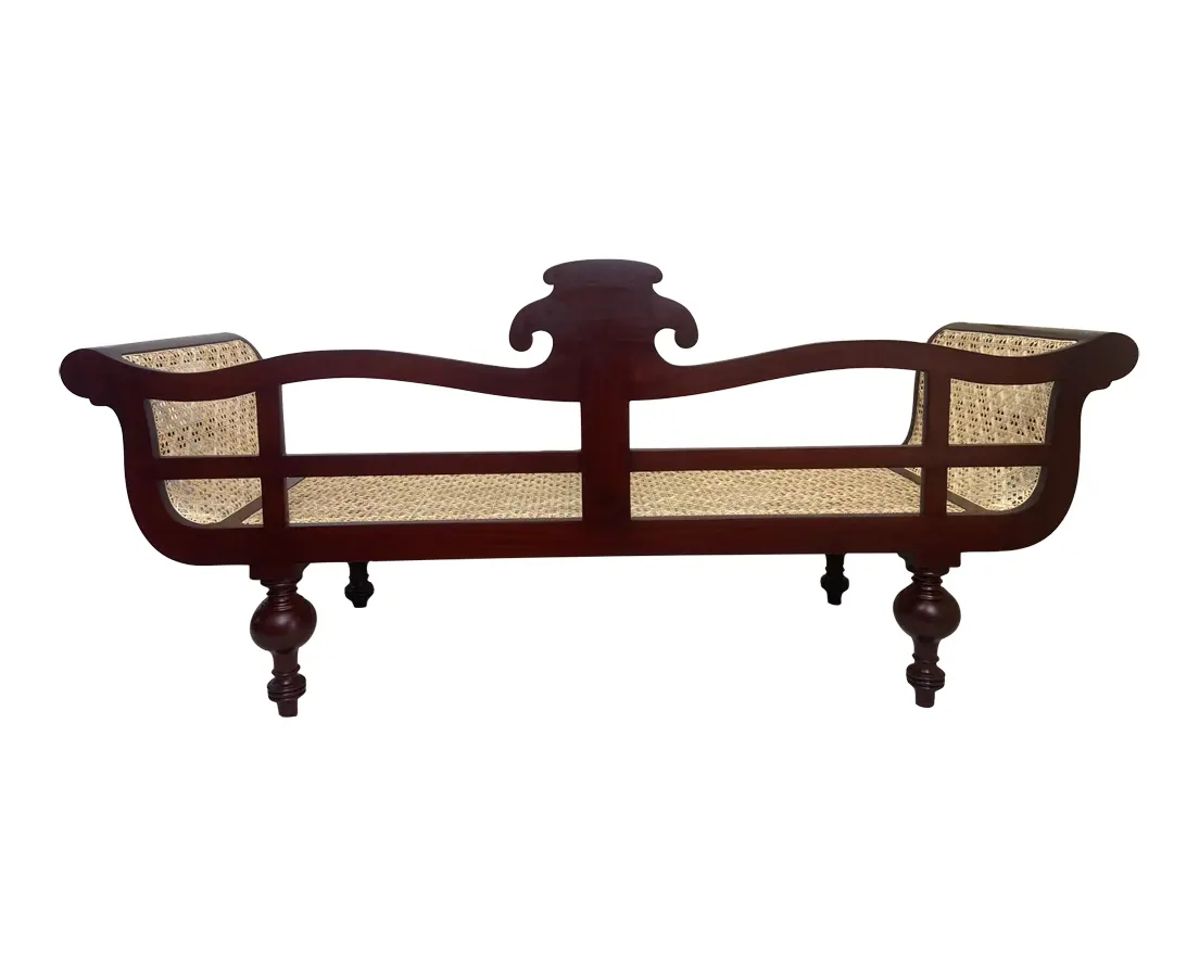 Rosewood caned sofa