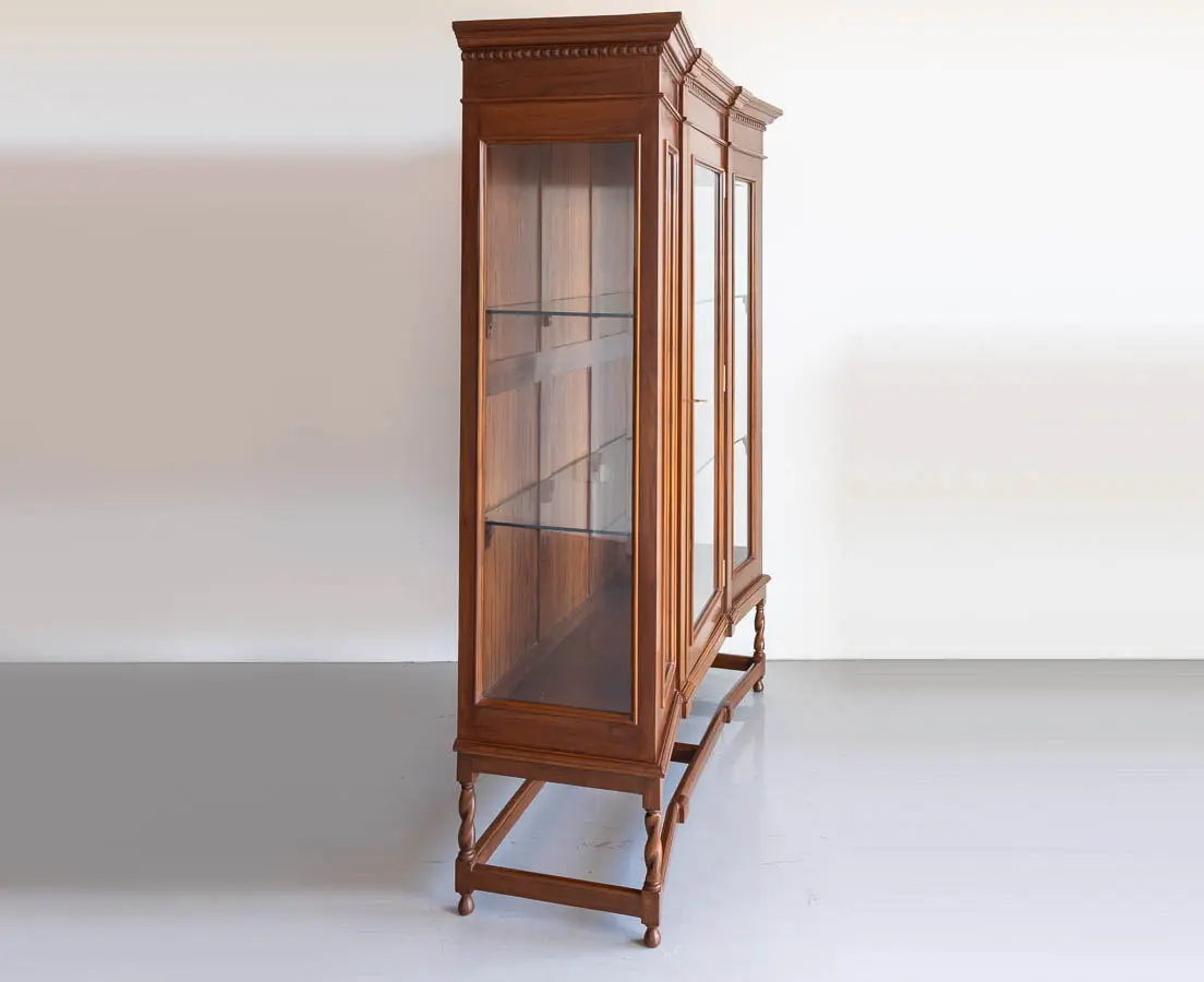 Teakwood Glass Front Cabinet - The Past Perfect Collection - Singapore