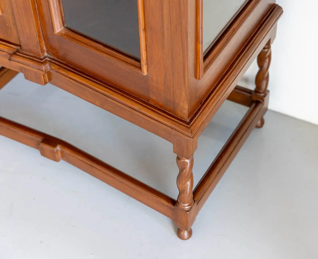Teakwood Glass Front Cabinet - The Past Perfect Collection - Singapore