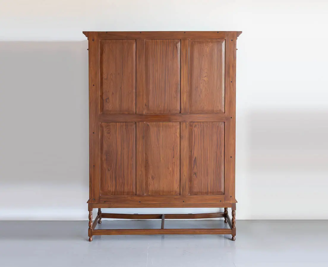 Teakwood Glass Front Cabinet - The Past Perfect Collection - Singapore