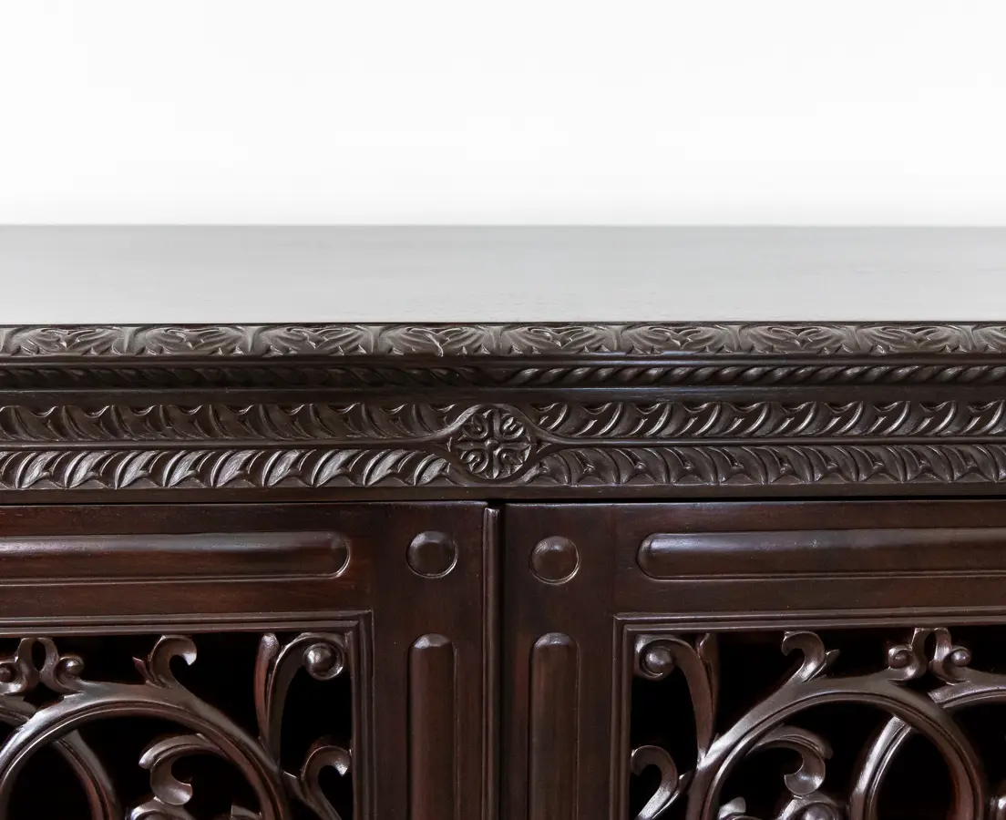 Rosewood vine Carved Sideboard