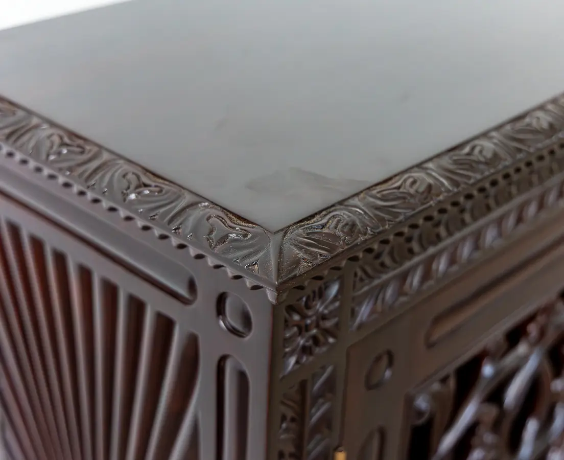 Rosewood vine Carved Sideboard