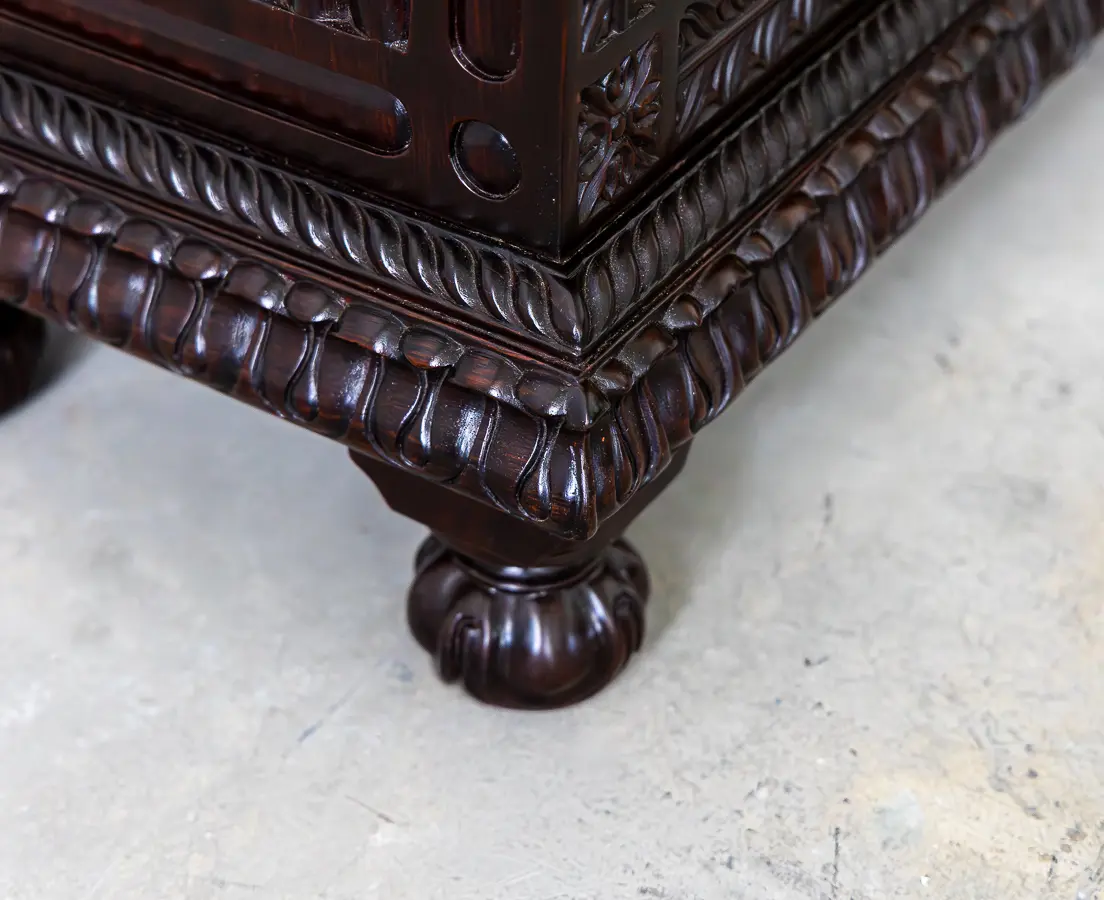 Rosewood vine Carved Sideboard