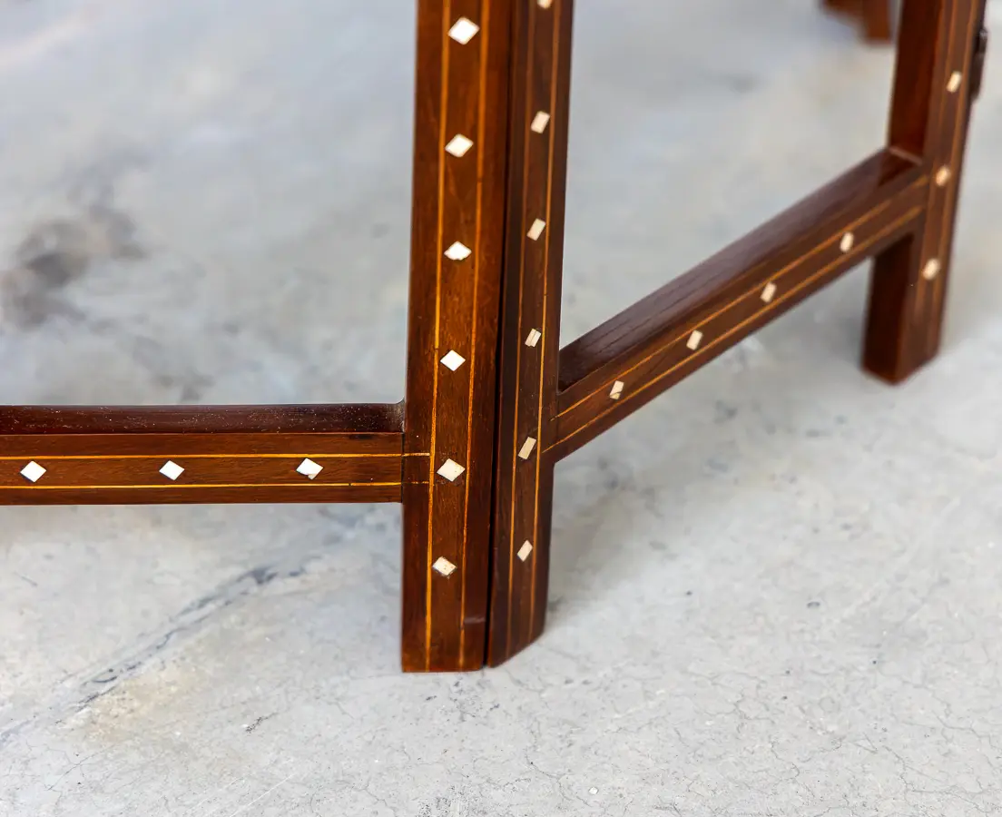 Rosewood Hoshiarpur Table with Ivory Inlay