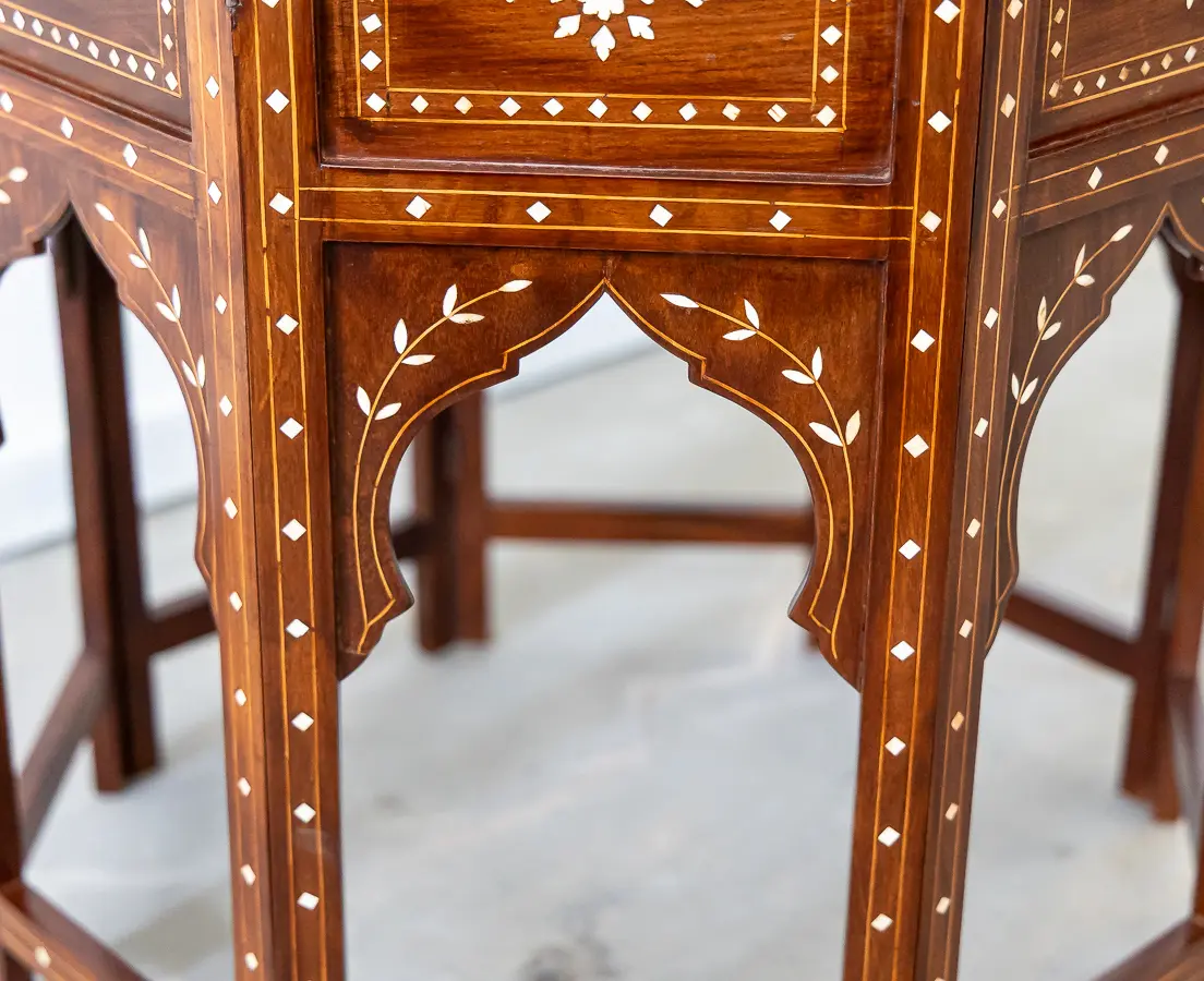 Rosewood Hoshiarpur Table with Ivory Inlay