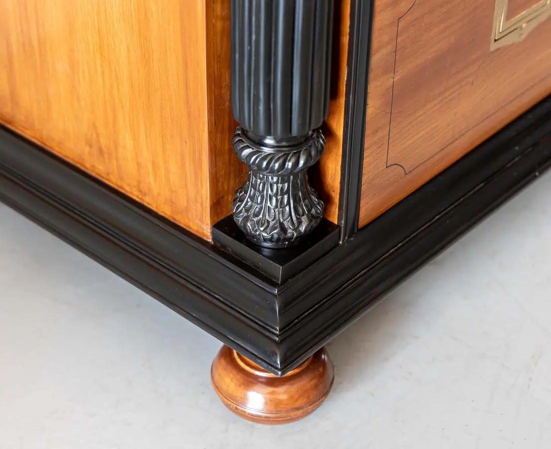 British Colonial Camphor and Ebony Chest of Drawers - The Past Perfect Collection - Singapore
