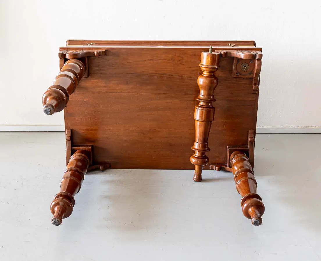 British Colonial Teakwood Campaign Desk - The Past Perfect Collection - Singapore