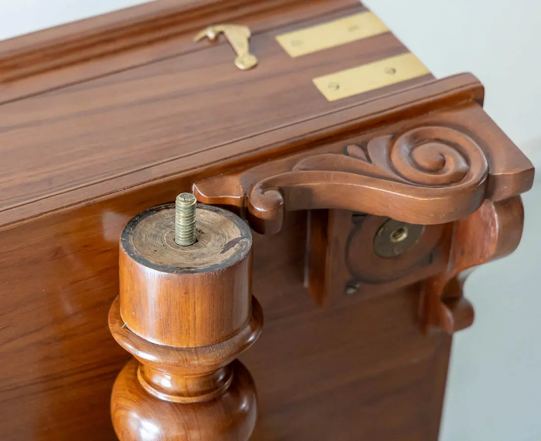 British Colonial Teakwood Campaign Desk - The Past Perfect Collection - Singapore