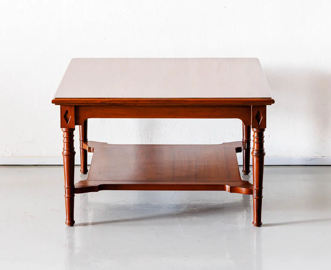 Antique tables - British Colonial Teakwood Coffee Table - The Past Perfect Collection - Singapore