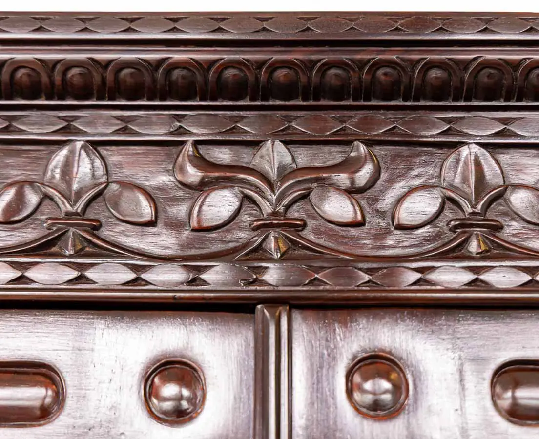British Colonial Rosewood Bookcase - The Past Perfect Collection - Singapore