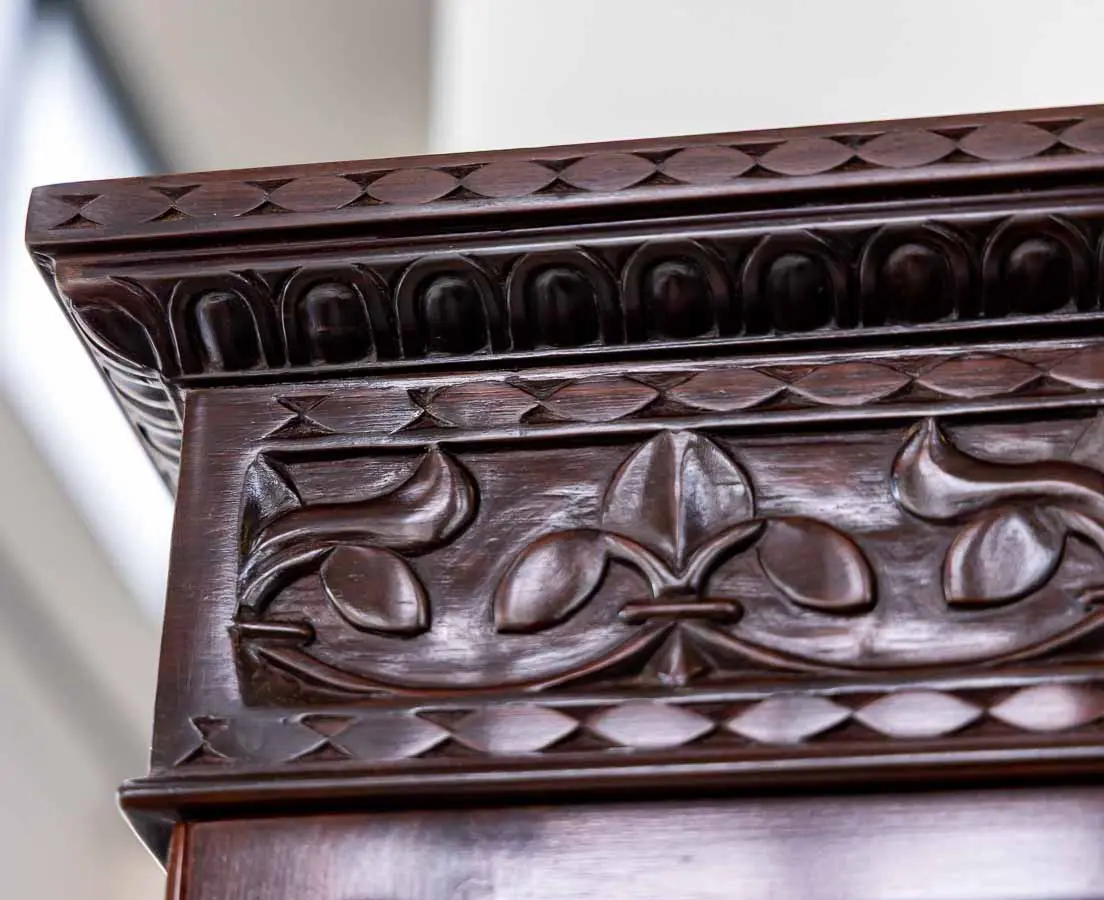 British Colonial Rosewood Bookcase - The Past Perfect Collection - Singapore