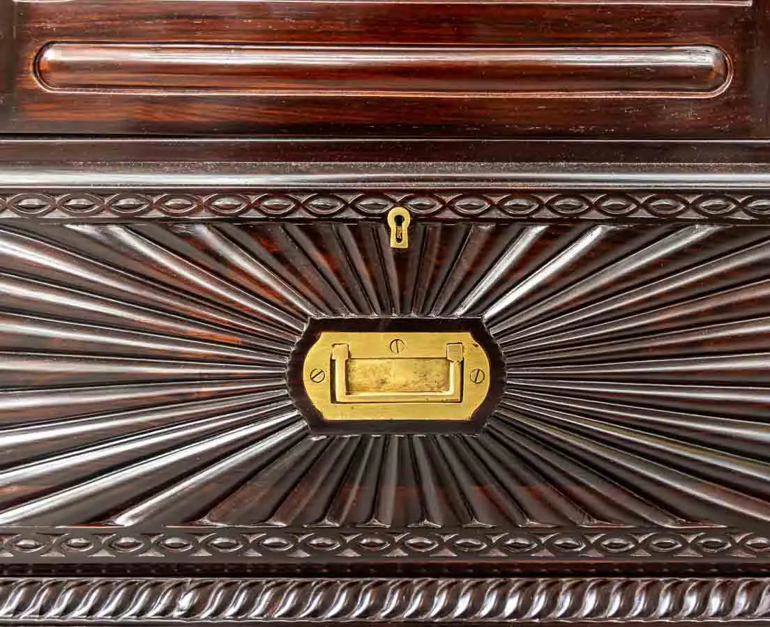 British Colonial Rosewood Bookcase - The Past Perfect Collection - Singapore