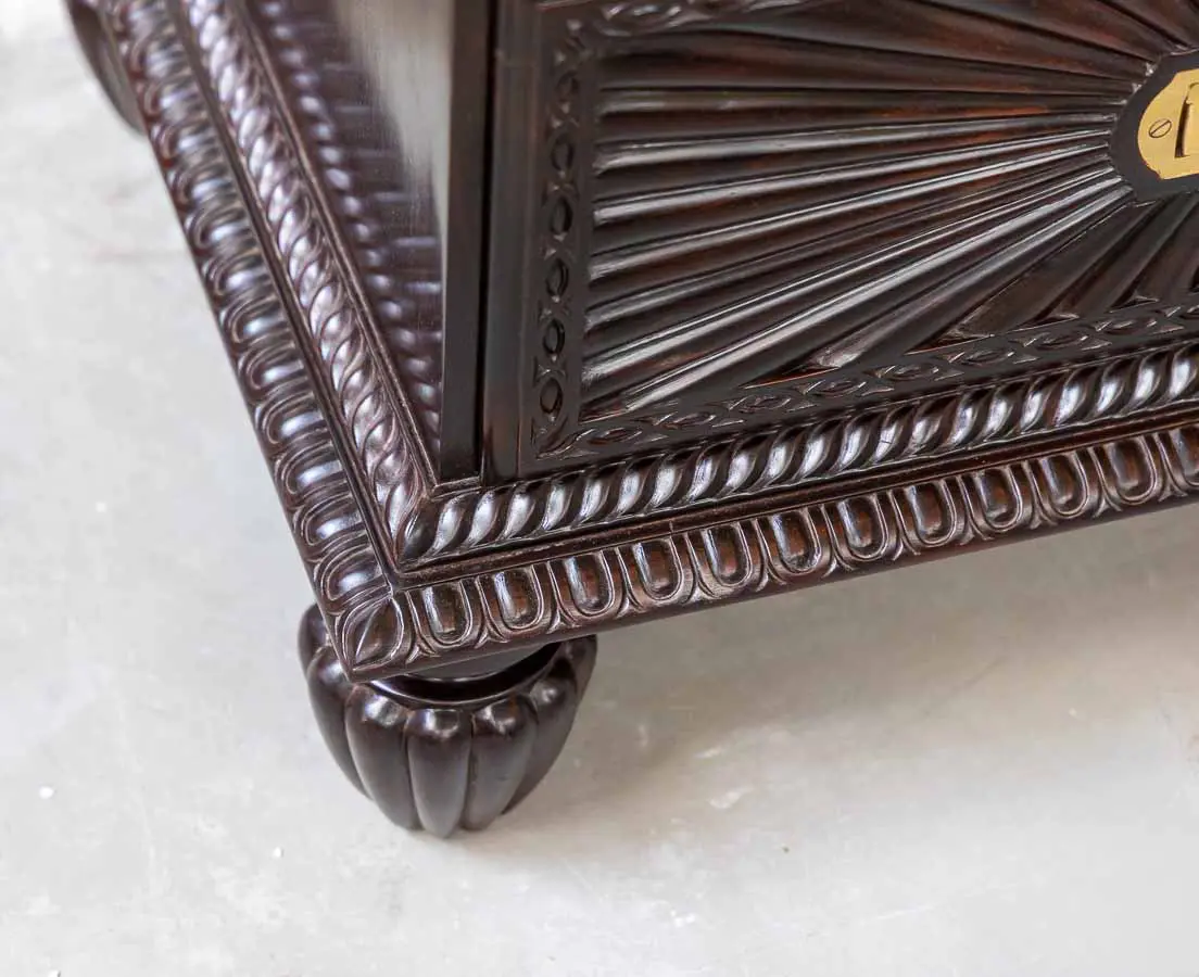 British Colonial Rosewood Bookcase - The Past Perfect Collection - Singapore