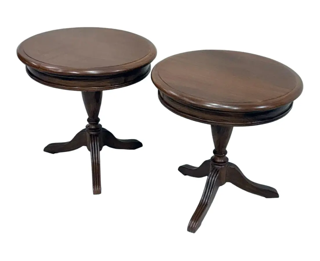 Burmese Teakwood Side Tables