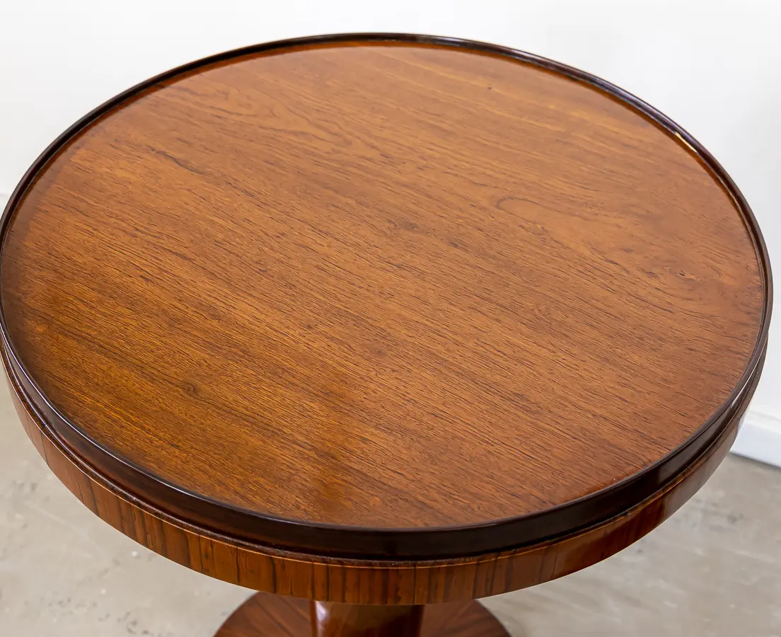Teakwood Art Deco Pair of Side Tables