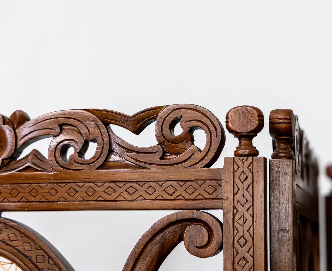 Teakwood Caned Divider