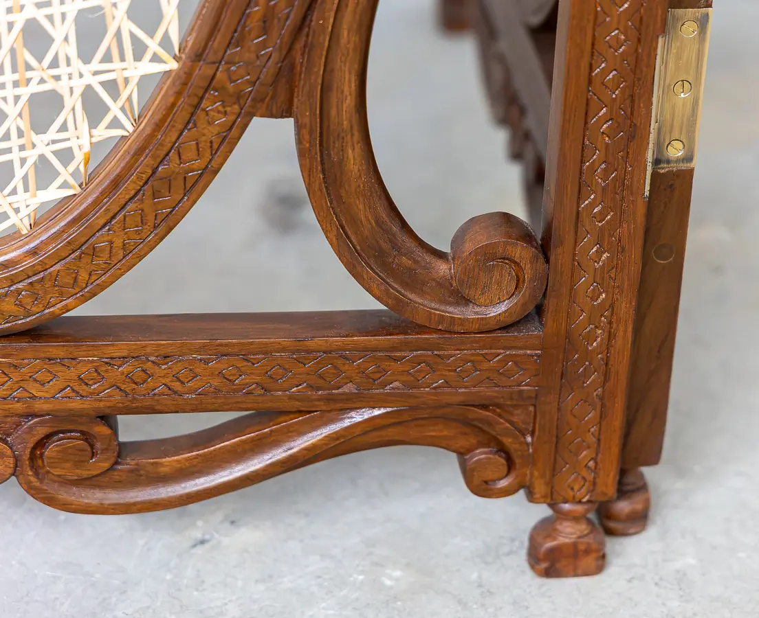 Teakwood Caned Divider