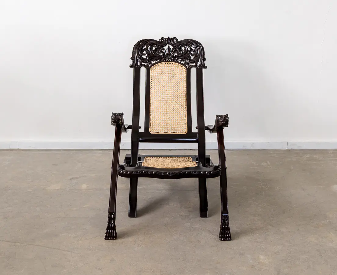 Rosewood Portuguese Folding Chairs (pair)